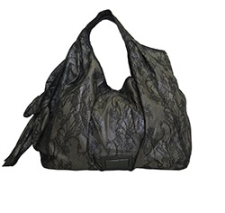 Shoulder Bag, Black Lace, 2